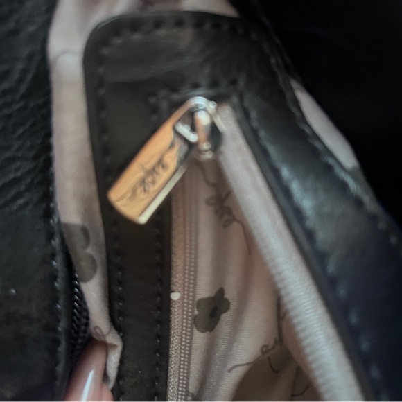 ESPE Vegan Leather Shoulder/ Messenger  Purse Tote Bag Blue And Denim - Picture 6 of 12